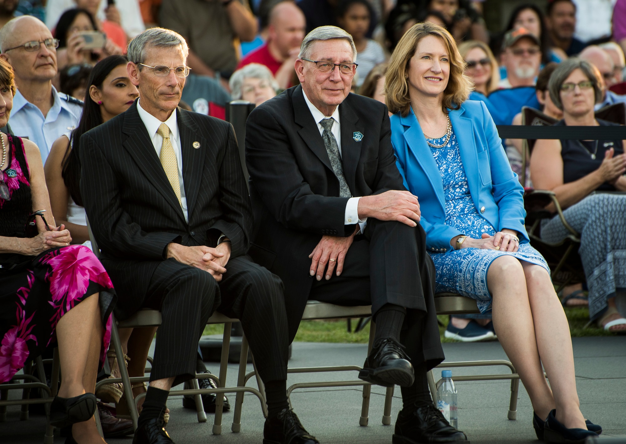 The second installment of the Heritage to Horizons concert series celebrating the Air Force's 70 years of breaking barriers was held at the Air Force Memorial, Arlington Va. June 9, 2017. The event was co-hosted by Undersecretary of the Air Force Lisa Disbrow and the Vice Chief of Staff of the Air Force Gen. Stephen Wilson, and featured performances by the U.S. Air Force Band and the U.S. Air Force honor Guard Drill Team.