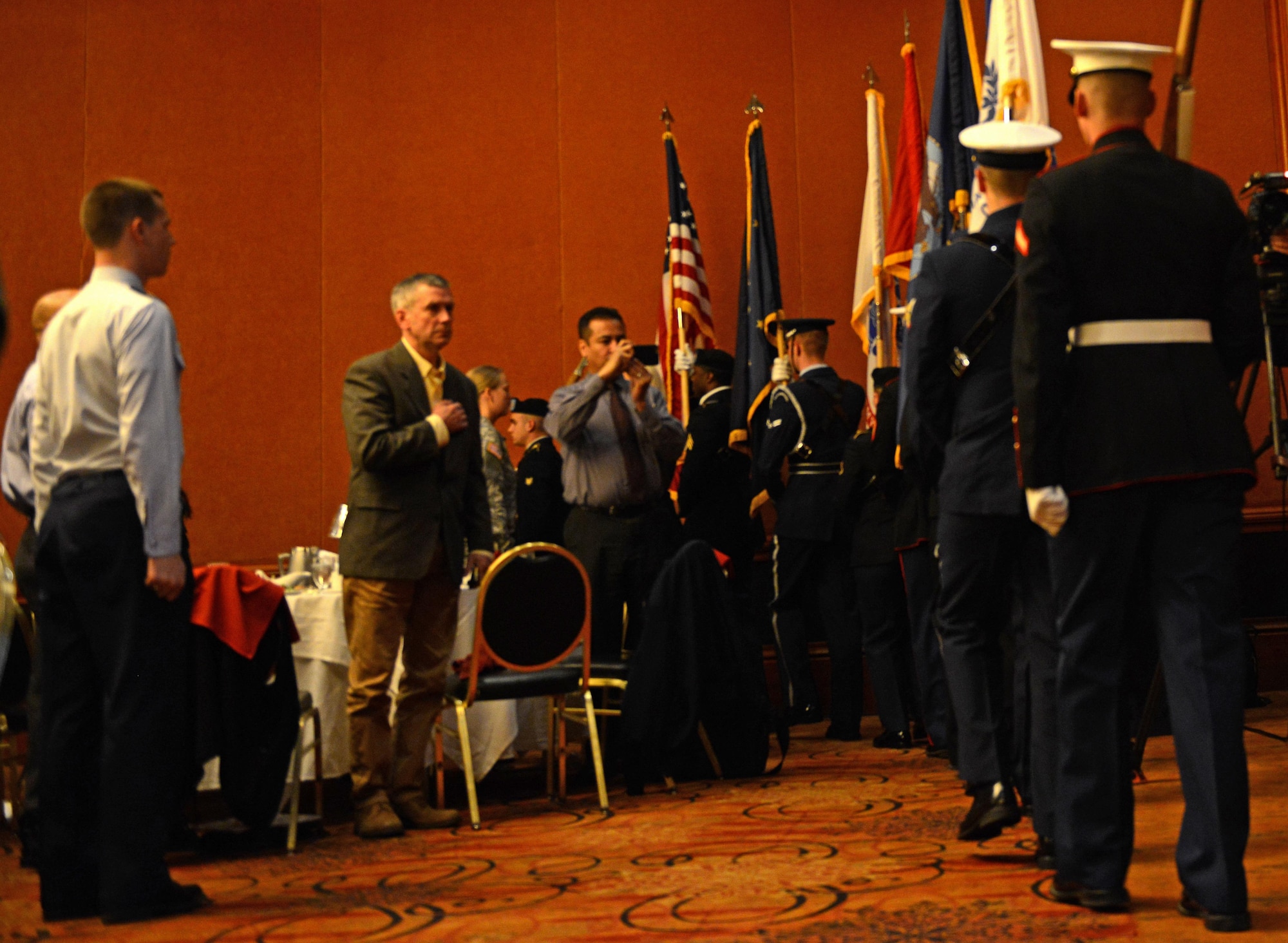 Joint Base Elmendorf-Richardson service members attended a military appreciation luncheon hosted by the Anchorage Chamber of Commerce at the Hotel Captain Cook, June 12, 2017. This was the 24th annual luncheon which serves as a way for the community to show support for Alaska service members. 