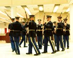 Members of the U.S. Army Silent Drill Team perform for attendees of the 242nd Army birthday, June 13.