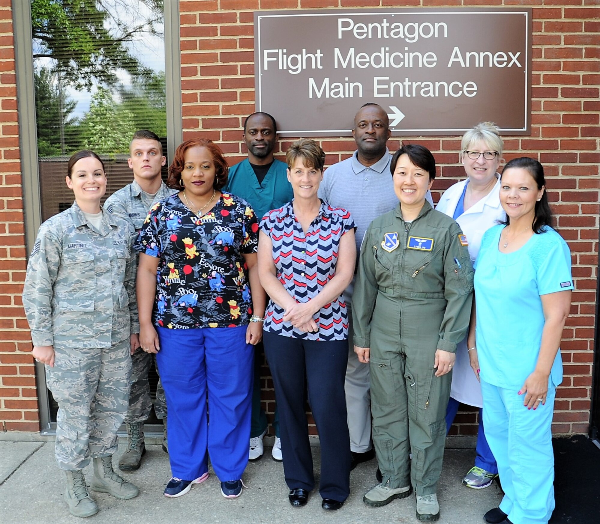 Pentagon Flight Medicine Clinic Annex staff photo, 2017