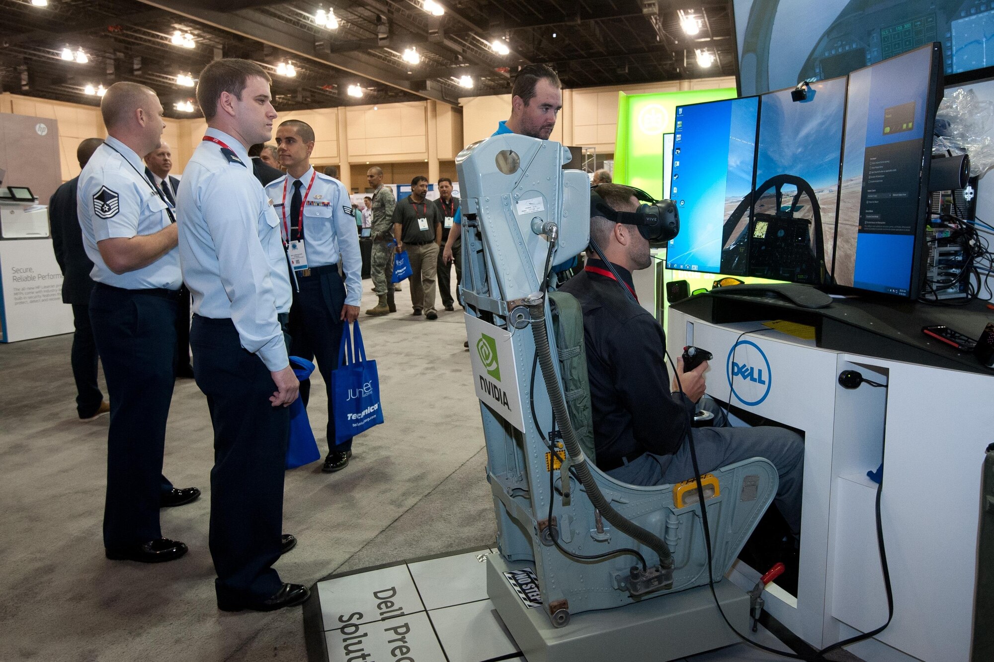 The 2016 Air Force Information Technology and Cyberpower Conference drew more than 100 cyber and IT vendors and more than 3,200 attendees. Conference organizers expect more vendors and guests to attend this year’s conference. (U.S. Air Force photo/Melanie Cox)