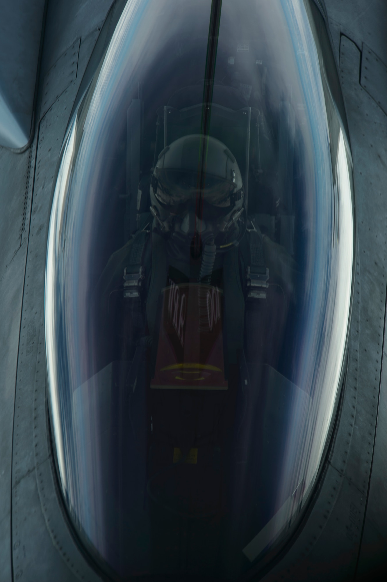 A Polish air force F-16 Fighting Falcon refuels from a KC-135R Stratotanker, 100th Air Refueling Wing, over Latvia, June 14, 2017. The exercise is designed to enhance flexibility and interoperability, to strengthen combined response capabilities, as well as demonstrate resolve among Allied and Partner Nations' forces to ensure stability in, and if necessary defend, the Baltic Sea region. (U.S. Air Force photo by Staff Sgt. Jonathan Snyder)