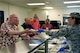 Breakfast is served to 178th Wing retirees as part of a retiree breakfast and briefing at the Springfield Air National Guard Base, Springfield, Ohio June 15. Retirees are given a briefing on updates at the wing along with a breakfast. (U.S. Air National Guard photo by Senior Master Sgt. Joseph Stahl)