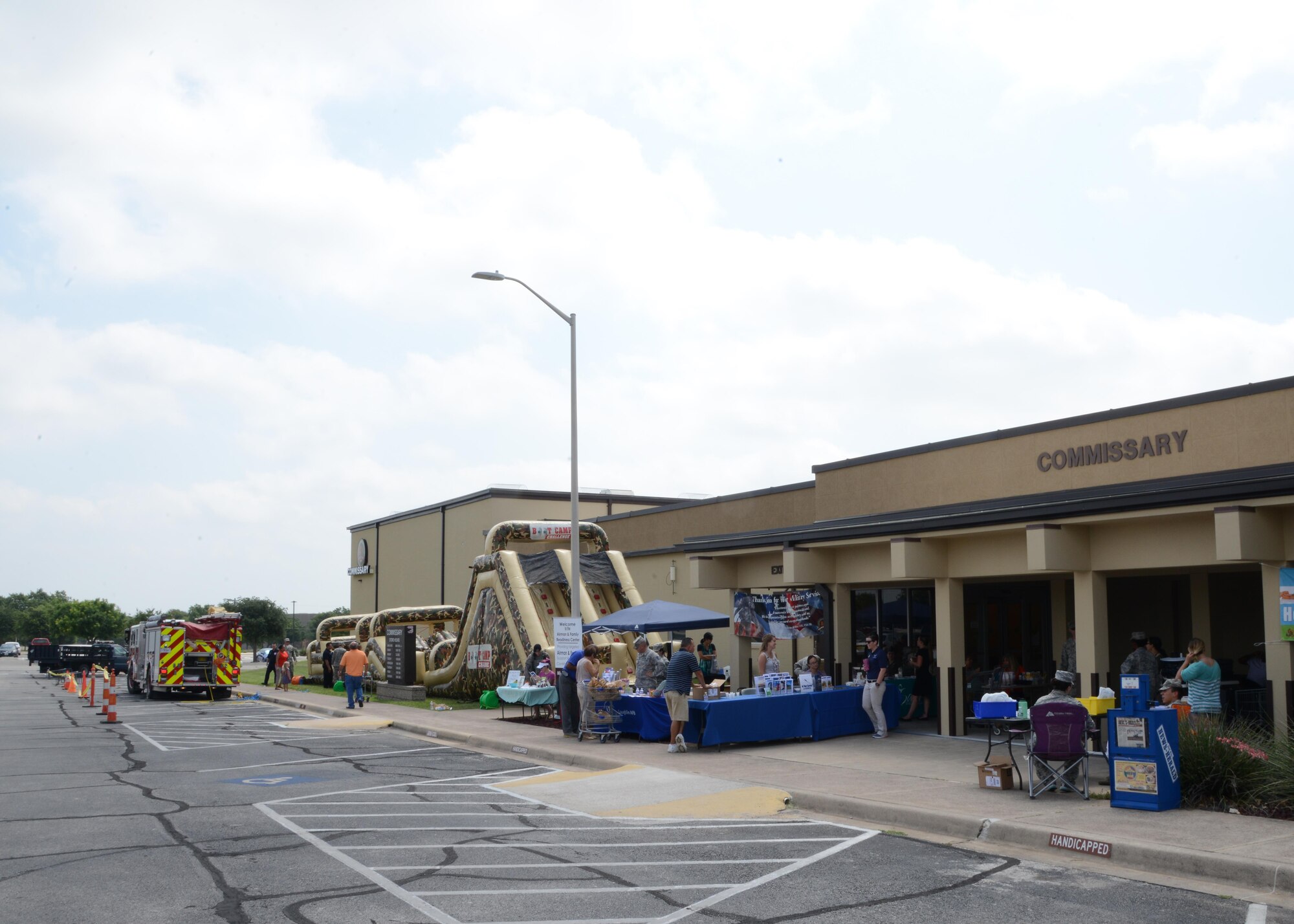 The Laughlin Commissary held the Healthy Lifestyle Festival at Laughlin Air Force Base, June 13, 2017. This event focused on giving families different resources that would help them live a healthy lifestyle. 20 organizations such as the Airman and Family Readiness Center, Fit Bar and base health exercise physiology office, participated in managing displays that provided educational material to the Airmen and their families. (U.S. Air Force photo/Airman 1st Class Benjamin N. Valmoja)