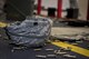 A helmet lays on the ground surrounded by shell casings, May 25, 2017, at Yokota Air Base, Japan. The 374 SFS 2017 Security Forces Advanced Combat Skills Assessment team regularly practiced firing various weapons including the M4 carbine assault rifle, M9 pistol, M249 light machine gun and the M203 grenade launcher in preparation for the Advanced Combat Skills Assessment competition at Andersen Air Force Base, Guam. (U.S. Air Force photo by Airman 1st Class Donald Hudson)