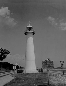 Biloxi Light, Mississippi; no caption/date/photo number; photographer unknown.  Photo circa 1965.