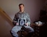Tech. Sgt. Lucas Mefford, 11th Civil Engineer explosive ordinance disposal craftsman, holds a scan of his brain at Joint Base Andrews, Md., May 29, 2017.  Mefford attended an inpatient program at the National Intrepid Center of Excellence program, in Bethesda, Md., for depression, insomnia, and other symptoms caused by a traumatic brain injury. He continues his medical treatment at JBA and hopes to influence his Airmen to be advocates for their health. (U.S. Air Force photo by Senior Airman Mariah Haddenham)
