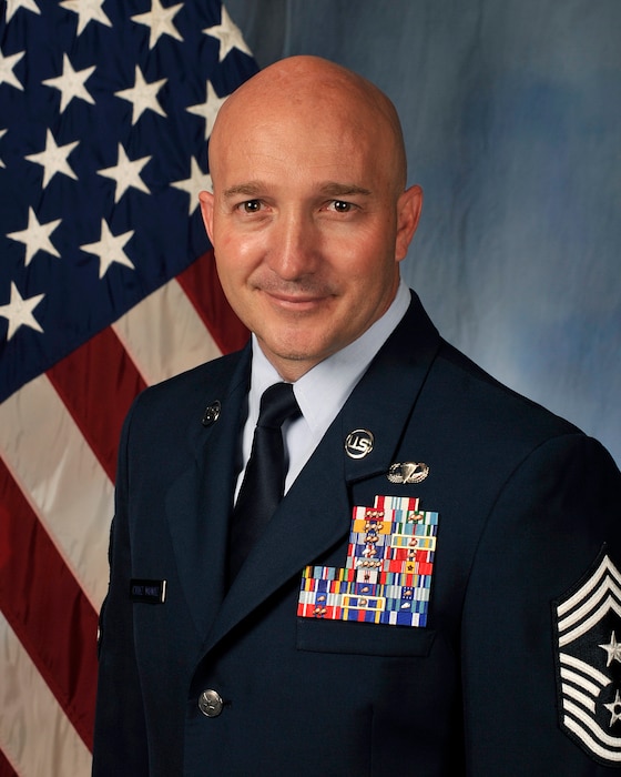 Chief Master Sergeant Anthony Cruz Munoz is the Command Chief Master Sergeant, 3rd Air Force and 17th Expeditionary Air Force, Ramstein Air Base, Germany.  