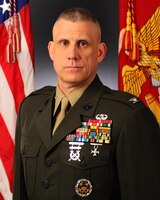 Biography photo of Colonel Lawrence F. Miller the Commanding Officer of the Wounded Warrior Regiment. 