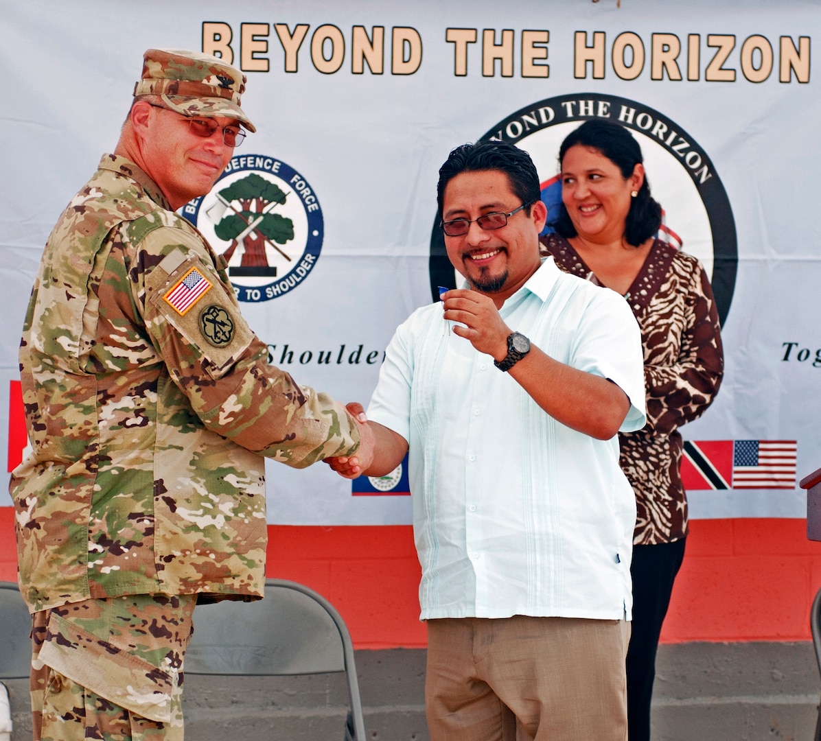 Ribbon Cutting Ceremony June 9 for Beyond the Horizon 2017 construction project at Ladyville Health Clinic, in Ladyville, Belize. BTH is a collaborative training event with U.S. Army South and Belize Defence Force and includes support from other Central American nations and local and international NGO's. The new facility will more than double the capacity of the existing structure providing a wider range of availble medical options at the primary care level.