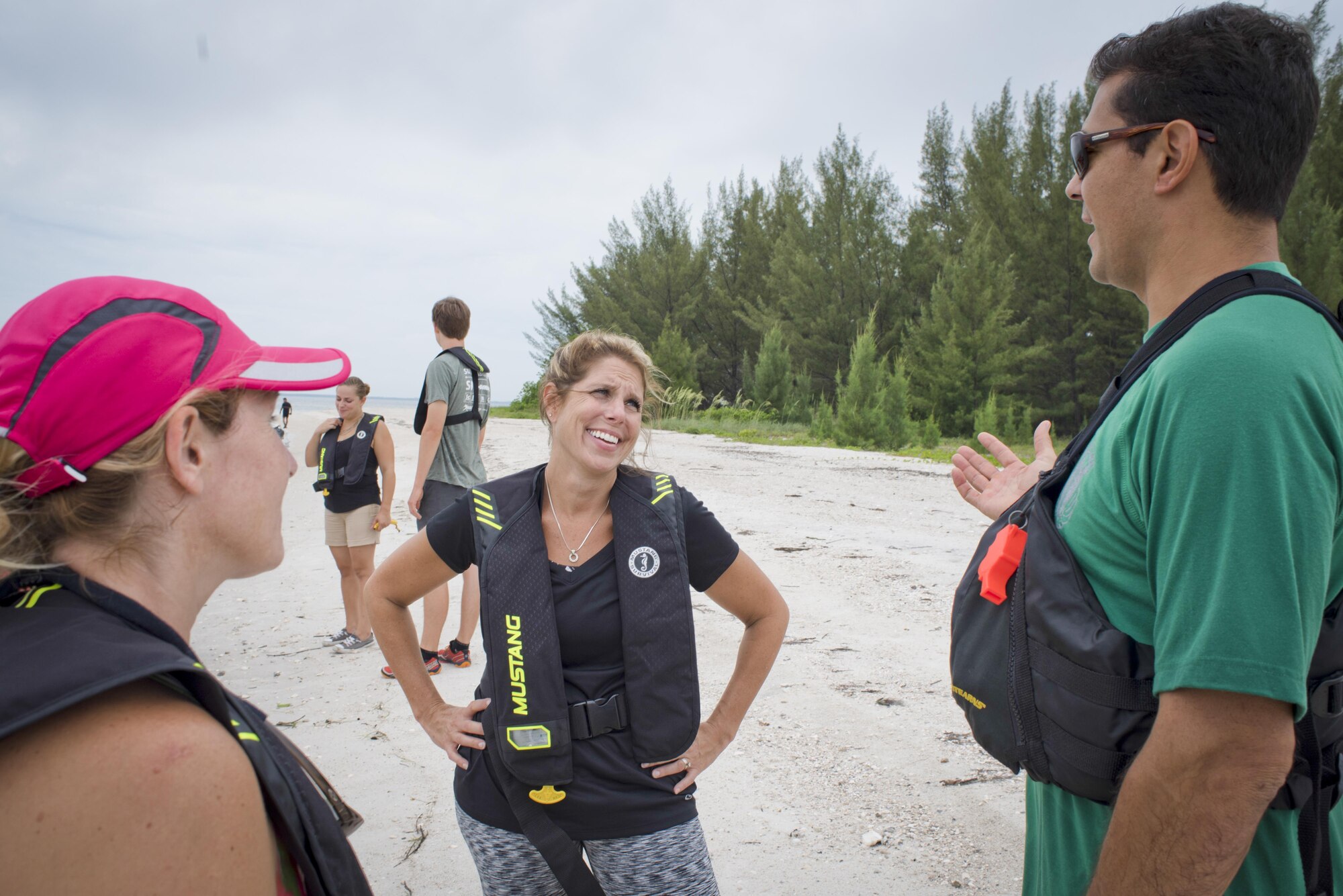 Spouses from Special Operations Command converse amongst each other at Pine Key, Fla., during Spartan Spouse Day, June 13, 2017. One of the main purposes of the event was to create a networking opportunity for spouses to get to know each other and build stronger relationships. (U.S. Air Force photo by Staff Sgt. Ned Johnston)