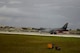 A U.S. Air Force B-1B Lancer aircraft assigned to the 9th Expeditionary Bomb Squadron, deployed from Dyess Air Force Base, Texas, takes off from Andersen Air Force Base, Guam, for a 10-hour mission, flying in the vicinity of Kyushu, Japan, the East China Sea, and the Korean peninsula, June 20, 2017. The normal/routine employment of continuous bomber presence (CBP) missions in the U.S. Pacific Command’s area of responsibility since March 2004 are in accordance with international law and are vital to the principles that are the foundation of the rules-based global operating system. (U.S. Air Force photo/Airman 1st Class Gerald R. Willis)