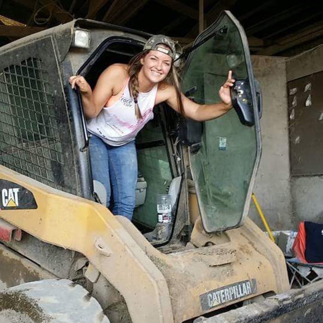 Air Force Senior Airman Samantha Ghareeb relishes everything about construction -- both in and out of uniform. In her civilian career she works as a site safety supervisor for an energy company. Courtesy photo