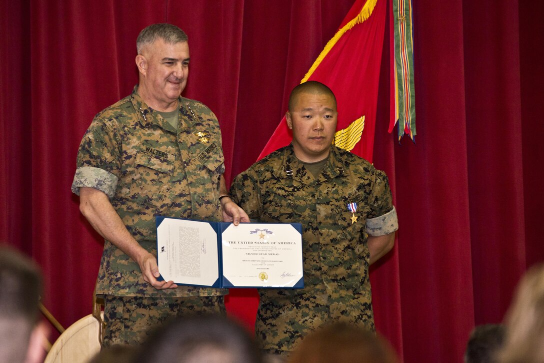 Capt. Andrew Kim Silver Star Award Ceremony