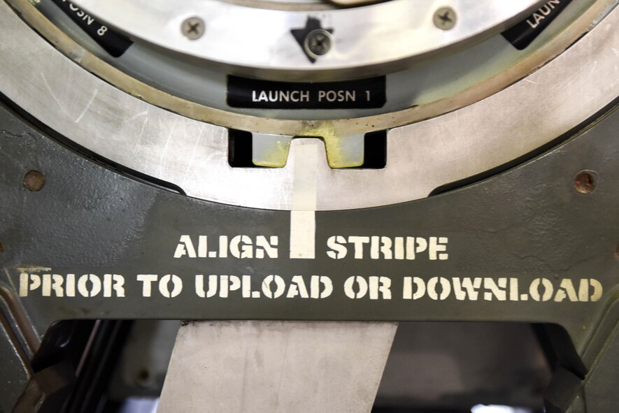 A missile rotator which holds eight missiles is shown at the 2nd Munitions Squadron Global Strike Challenge at Barksdale Air Force Base, La., June 12, 2017. For the challenge, four Airmen had to work with a fully loaded missile rotator. (U.S. Air Force Photo/Airman 1st Class Sydney Bennett)