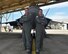 U.S. Air Force Col. Randall W. Cason, 44th Fighter Group commander (left), and his son 2nd Lt. Randall W. Cason III (right), 337th Air Control Squadron Air Battle Manager, stand in front of an F-22 Raptor at the Tyndall Air Force Base, Fla., flightline June 16, 2017. Just like his grandfather and father, 2nd Lt. Cason joined the U.S. military. (U.S. Air Force photo by Senior Airman Sergio A. Gamboa/Released)