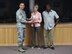 U.S. Air Force Col. David Benson (left), 7th Bomb Wing commander, presents the Air Force Global Strike Command Child Development Program of the Year Award to Tracie Lindquist (center), 7th Force Support Squadron director of the child development center, and Johnny Haynes (right), 7th FSS training and curriculum advisor, at Dyess Air Force Base, Texas, June 15, 2017. Nine individuals and programs were recognized at the U.S. Air Force and Air Force Global Strike Command levels for the year of 2016. (U.S. Air Force photo by Airman 1st Class Emily Copeland)