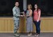 U.S. Air Force Col. David Benson (left), 7th Bomb Wing commander, presents the Air Force Global Strike Command Marketing Program of the Year Award to Shelly Chapman (center), 7th Force Support Squadron marketing director, and Erica Lam (right), 7th FSS visual information specialist, at Dyess Air Force Base, Texas, June 15, 2017. Nine individuals and programs were recognized at the U.S. Air Force and Air Force Global Strike Command levels for the year of 2016. (U.S. Air Force photo by Airman 1st Class Emily Copeland)