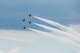 The U.S. Air Force air demonstration squadron “Thunderbirds” fly over the Dayton International Airport in Vandalia, Ohio, in the diamond formation, June 19, 2017. The squadron will be performing for crowds at the Vectren Dayton Air Show later in the week. (U.S. Air Force photo by Wesley Farnsworth)