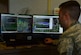 U.S. Air Force Senior Airman Joshua Davis, 1st Operations Support Squadron weather forecaster, monitors radar data for storms at Joint Base Langley-Eustis, Va., May 10, 2017. The weather flight watches radars 24 hours a day, seven days a week to ensure the safety of Air Force assets, personnel and families on the installation. (U.S. Air Force photo/Senior Airman Derek Seifert)
