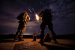 Airmen assigned to 22nd Special Tactics Squadron participate in U.S. Special Operations Command Exercise Emerald Warrior 17, during which joint special operations forces train to respond to various threats across spectrum of conflict, Eglin Range, Florida, March 4, 2017 (U.S. Air Force/Nicholas Dutton)