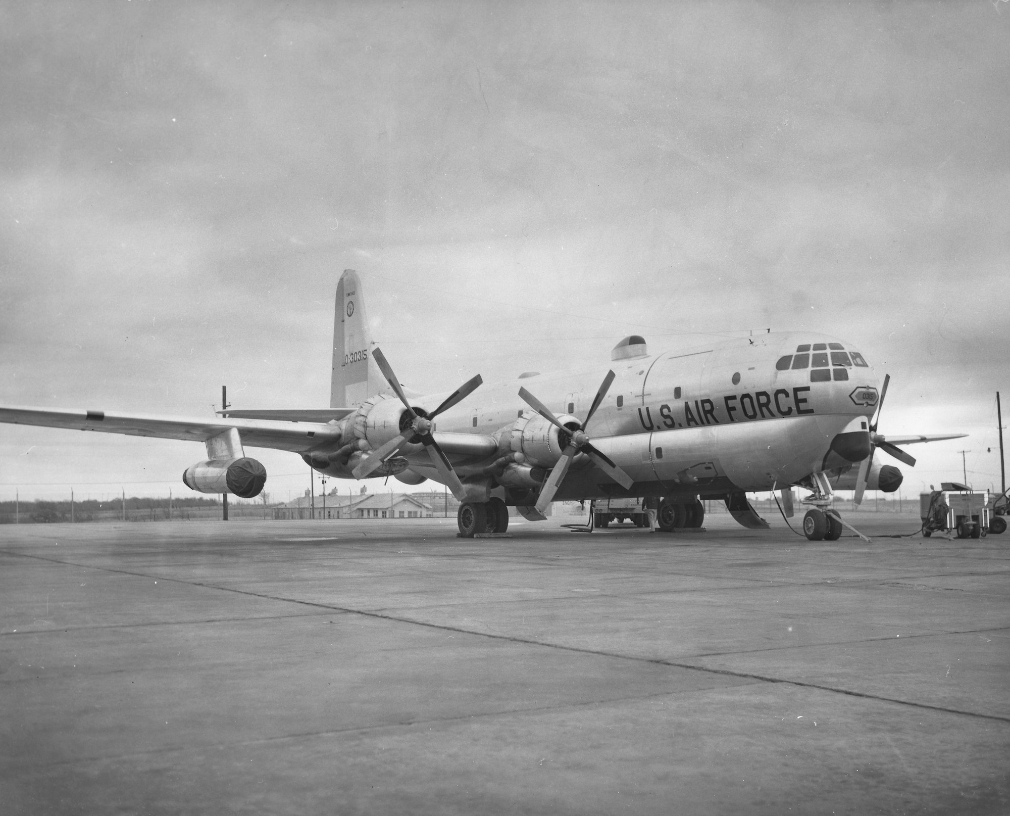 C-97 at Tinker Air Force Base in the 1950s. (Courtesy photo)