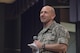 Gen. Mike Holmes, commander of Air Combat Command, discusses deployments, readiness, and training at an all call at Joint Base Langley-Eustis, Va., June 20, 2017. He highlighted a program called Preservation of the Force and Families, which is designed to address the physical, mental, social and spiritual needs of deployed Service members and their families. (U.S. Air Force photo by Staff Sgt. Nick Wilson)