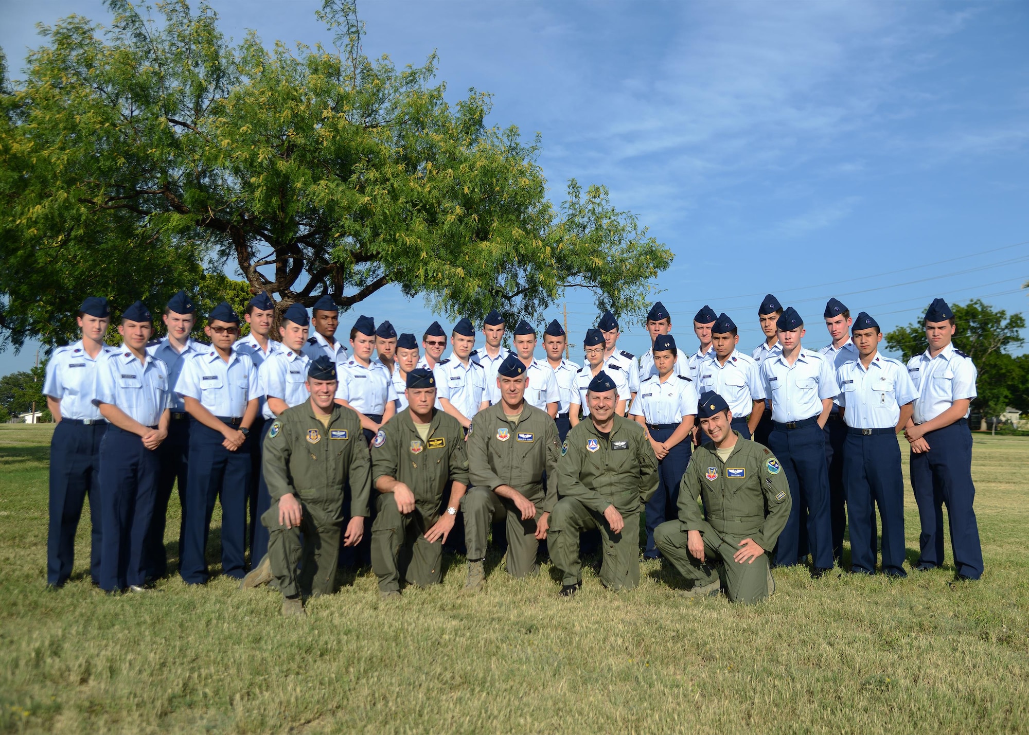 A class of 30 Civil Air Partol cadets graduated from a week-long immersion course at Laughlin Air Force Base, Texas, June 16, 2017. Cadets in the Specialized Undergraduate Pilot Training Familiarization Course experienced a condensed version of what actual pilot trainees at Laughlin go through in their 52-week training. Those who attended the SUPT-FC had an opportunity to learn emergency procedures, flying patterns, weather analysis and flight simulation just like a Laughlin pilot would. (U.S. Air Force photo/Airman 1st Class Benjamin N. Valmoja)