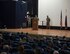 U.S. Air Force Brig. Gen. Jason Armagost speaks to the Airmen of the 379th Air Expeditionary Wing and guests for the first time as wing commander at Al Udeid Air Base, Qatar, June 12, 2017. Armagost received command of the 379th AEW after serving the last year as the Deputy Director of Current Operations at U.S. Strategic Command. (U.S. Air Force photo by Tech. Sgt. Amy M. Lovgren)