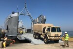 Virginia National Guard Soldiers assigned to the Virginia Beach-based 1173rd Transportation Company, 529th Combat Sustainment Support Battalion, 329th Regional Support Group conducted training on rail load and seaport operations during their drill weekend June 9-11, 2017, at Fort Eustis, Virginia. 