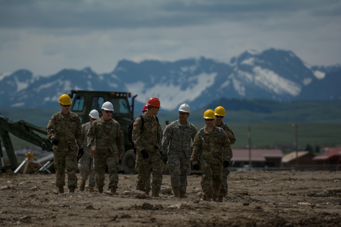 Soldiers from the 317th Engineer Company move from one training location to another, as they continue to re-familiarize themselves with the equipment they will be using during the Innovative Readiness Training (IRT) they will take part in. The IRT project produces military readiness while simultaneously providing quality services to communities throughout the U.S. This particular project takes place on the Blackfeet Reservation in Browning, Montana during the months of June thru August (U.S. Army photo by Staff Sgt. Jason Proseus/released).