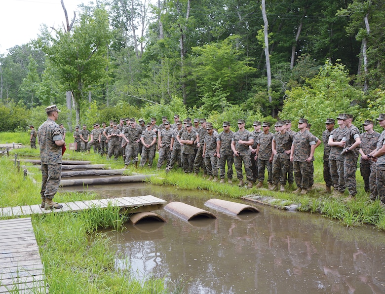 Marines at Officer Candidates School recently celebrated the 50th anniversary of "The Quigley", a rigorous obstacle course that has stood the test of time since 1967.