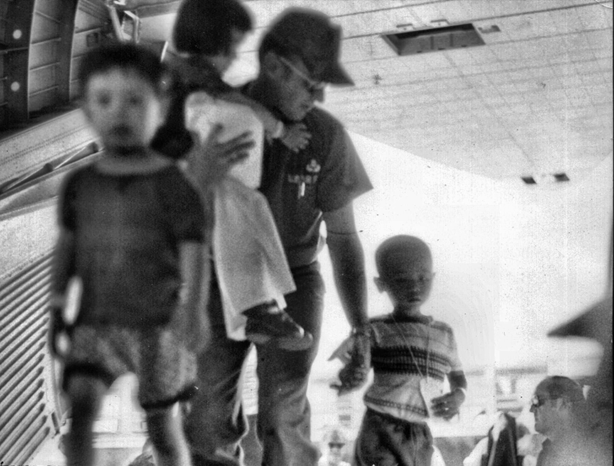 In 1975, the first all Reserve aircrew, commanded by Capt. John E. Tomkins, assisted in the evacuation of refugees from Saigon, South Vietnam. During a 17-day period, a total of five evacuation flights were flown from Saigon to the Philippines and Guam.    (Air Force File Photo)
