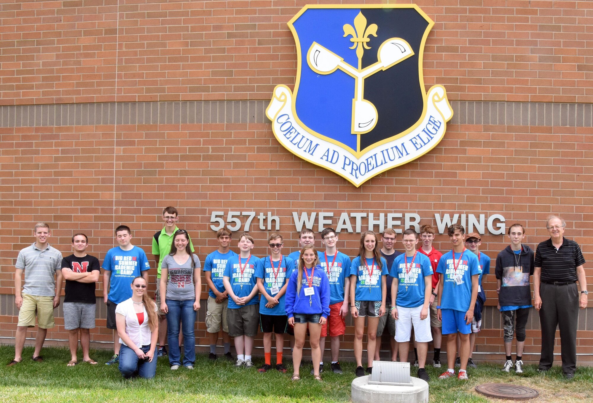 University of Nebraska-Lincoln Weather Camp attendees visited the 557th Weather Wing where they received a mission-brief and toured the Space Weather Operations Center and High-Performance Computing Center at Offutt Air Force Base, Neb. The Weather Camp is open to students entering grades 10 through 12 and is designed to give attendees insight into how scientists observe and forecast the weather as well as monitor the changing climate.The 557th Weather Wing is an Air Combat Command unit under 12th Air Force. It is the only weather wing in the U.S. Air Force and is comprised of more than 1,450 active duty, reserve, civilian and contract personnel.Its mission is to maximize America's power through the exploitation of timely, accurate and relevant weather information; anytime, everywhere.
