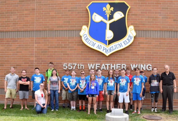 University of Nebraska-Lincoln Weather Camp attendees visited the 557th Weather Wing where they received a mission-brief and toured the Space Weather Operations Center and High-Performance Computing Center at Offutt Air Force Base, Neb. The Weather Camp is open to students entering grades 10 through 12 and is designed to give attendees insight into how scientists observe and forecast the weather as well as monitor the changing climate.The 557th Weather Wing is an Air Combat Command unit under 12th Air Force. It is the only weather wing in the U.S. Air Force and is comprised of more than 1,450 active duty, reserve, civilian and contract personnel.Its mission is to maximize America's power through the exploitation of timely, accurate and relevant weather information; anytime, everywhere.
