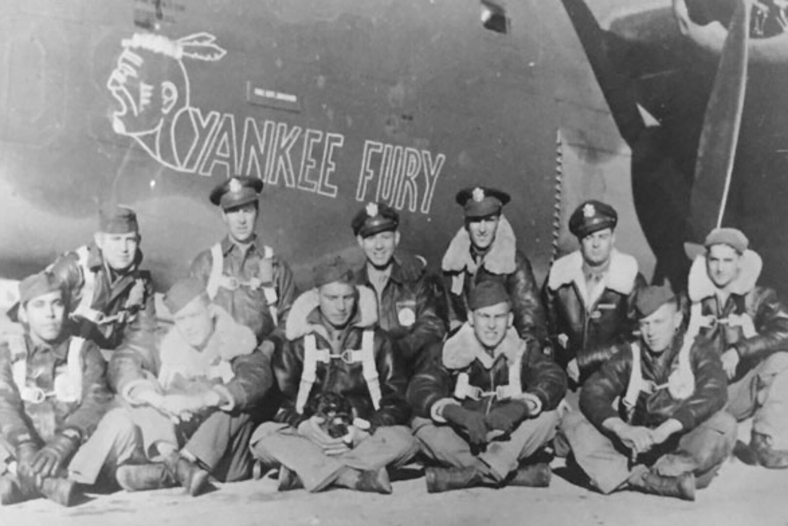 Staff Sgt. Byron H. Nelson (Front row, center)