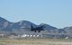 A B-1B Lancer takes off at Nellis Air Force Base, Nev., June 14, 2017. Dyess B-1’s, along with aircraft assigned to Air Force bases around the world, spend approximately 4 weeks at Nellis for weapons integration, which is a capstone event to a five and half month course for Air Force pilots becoming weapons system officers. (U.S. Air Force photo by Senior Airman Shannon Hall)