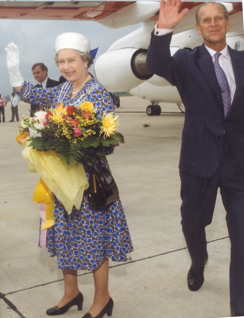 Queen Elizabeth II became the first-ever British Monarch to set foot on Texas soil as she arrived at then-Kelly Air Force Base, San Antonio, Texas in the early morning of May 22, 1991.