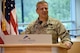 Col. John Knabel, 178th Wing Commander, speaks at a press conference announcing the expansion of tuition discounts to active reservists and Ohio National Guardsmen at Clark State Community College June 23. (U.S. Air National Guard photo by Senior Master Sgt. Joseph Stahl)