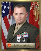 Sergeant Major Charles W. Weeks, Sergeant Major Headquarters Battalion, Camp Courtney