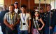 Master Sgt. Juan Guerra (front, left) and his son, Joel (front, right), pose for a photo opportunity with the San Antonio Patriot Guard Riders, a local group that supports veterans, at the end of the Air Force Reserve Yellow Ribbon Reintegration Program event held June 16-18, 2017, in San Antonio, Texas. This trip was special for the father-son duo because Joel is considering joining the Air Force after high school, and may return here at some point for basic military training. (U.S. Air Force photo by Master Sgt. Leisa Grant)