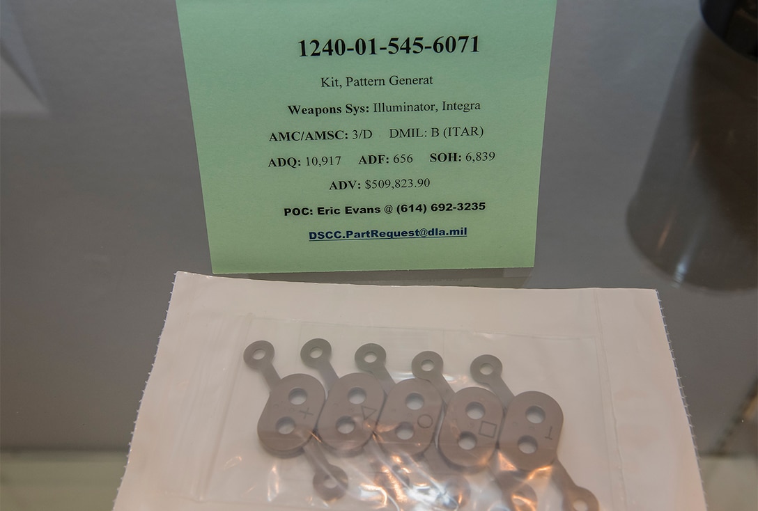 1240-01-545-6071  Kit, Patern Generat
Weapons System: Illuminator, Integra
AMC/AMSC: 3/D  -  DMIL: B (ITAR)  -  ADQ: 10,917  -  ADF: 656  -  SOH: 6,839  -  ADV: $509,823.90
dscc.partrequest@dla.mil