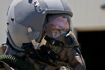 U.S. Air force Reserve Staff Sgt. Michael Hopson, loadmaster, 327th Airlift Squadron, awaits instructions during aircrew flight equipment (AFE) specialist’s decontamination training June 19, 2017, at Little Rock Air Force Base, Ark. It is AFE’s responsibility to meet the operational requirements of the Aircrew Contamination Control Area (ACCA) process in a Chemical Biological Radiological Nuclear (CBRN) environment. AFE procedures include recognizing vulnerabilities and opportunities to protect personnel, working safely and effectively in a contaminated environment, and understanding and operating and an ACCA. (U.S. Air Force photo by Master Sgt. Jeff Walston/Released)