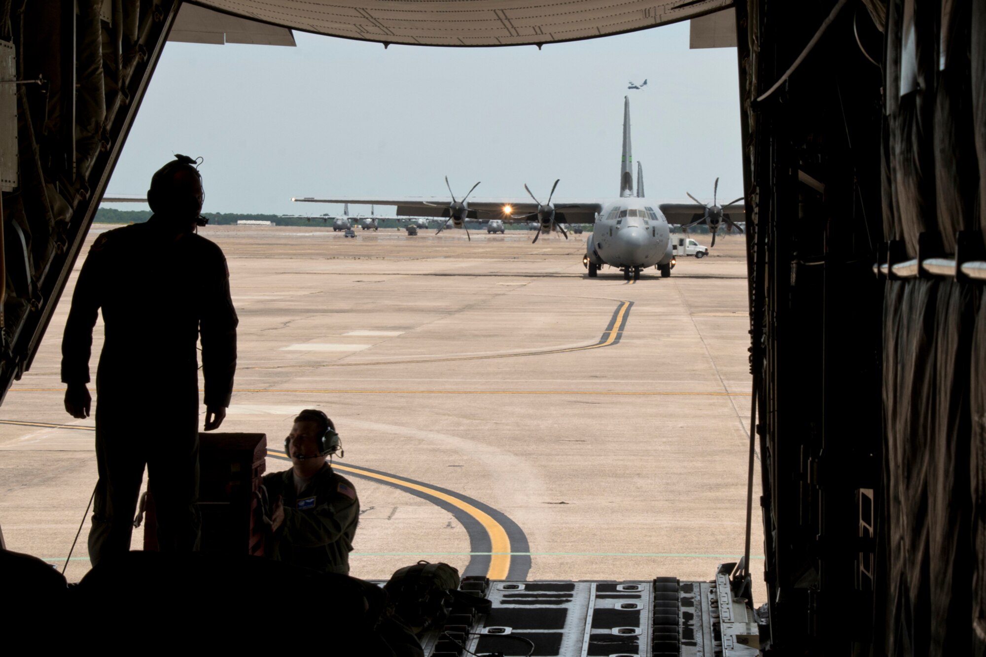 U.S. Air Force Reserve Staff Sgt. Michael Hopson, loadmaster, 327th Airlift Squadron, pulls a ramp support device, or as it is affectionately known, a “milk stool,” from the bay of a C-130J Super Hercules at Little Rock Air Force Base, Ark., June 15, 2017. Milk stools are used to support the ramp when loading any cargo weighing more than 2,000 pounds into the aircraft. (U.S. Air Force photo by Master Sgt. Jeff Walston/Released)
