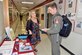 Saralauren Peacock, 82nd Medical Group Registered Dietitian, provides health information to an 80th Flying Training Wing student pilot in spirit of Men's Health Month, June 26, 2017. An estimated 80 percent of chronic diseases can be prevented or managed with healthy lifestyle choices. (U.S. Air Force photo by 2nd Lt. Jacqueline Jastrzebski)