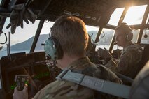U.S. Air Force MC-130H Combat Talon II crew members conduct a low-level flight near the Izu Peninsula, Japan, June 15, 2017, during Exercise Teak Jet. Exercise Teak Jet is a joint combined exchange training (JCET) focused on improving interoperability between the U.S. Air Force and Japan Air Self-Defense Force. (U.S. Air Force photo by Yasuo Osakabe)