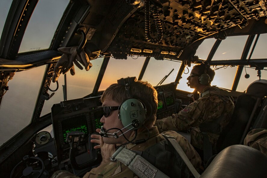 U.S. Air Force MC-130H Combat Talon II crew members conduct a low-level flight over Suruga Bay, Japan, June 15, 2017, during Exercise Teak Jet. Exercise Teak Jet is a joint combined exchange training (JCET) focused on improving interoperability between the U.S. Air Force and Japan Air Self-Defense Force. (U.S. Air Force photo by Yasuo Osakabe)