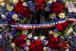 YOKOSUKA, Japan (June 27, 2017) Photo of flowers from the USS Fitzgerald memorial service honoring the seven Sailors who died.