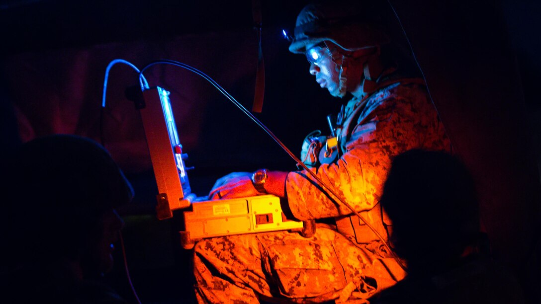 U.S. Marine Corps Staff Sgt. Nijal Dunn, an explosive ordnance disposal technician with Marine Wing Support Squadron (MWSS) 171, based out of Marine Corps Air Station Iwakuni, investigates a potential improvised explosive device during exercise Eagle Wrath 2017 at Combined Arms Training Center Camp Fuji, Japan, June 16, 2017. Eagle Wrath 2017 is a two-week training evolution focusing on air base ground defense, establishing forward operating bases and forward arming and refueling points in an austere environment as a way to support Marine Aircraft Group 12. (U.S. Marine Corps photo by Lance Cpl. Stephen Campbell)