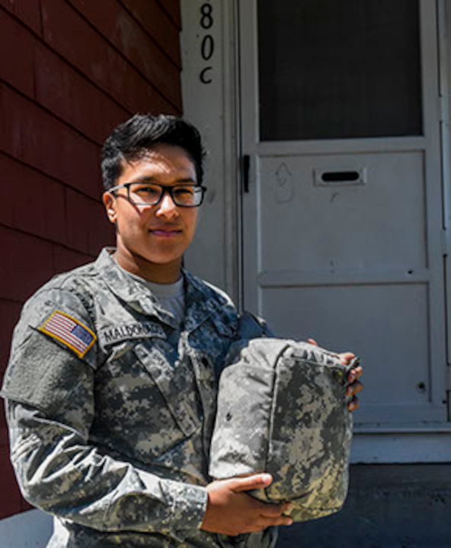 Spc. Julissa Maldonado, 21, a member of the Massachusetts National Guard, used her combat lifesaver training on May 7, 2017, rushing to aid her neighbor after he was shot and wounded in the arm.
